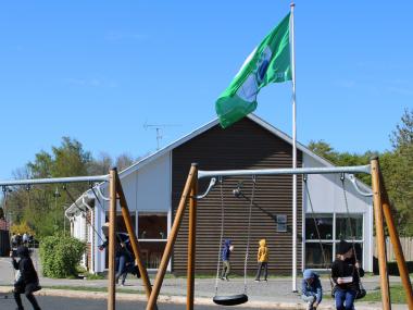 Billede af grønt flag hejst